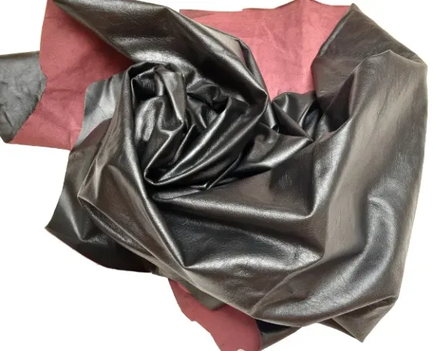 Pele Couro Napa Vestuário Legítimo para Roupa cor Preto