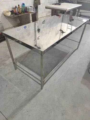 Bancada Inox 1,20m Reforçada Premium - Alta Durabilidade