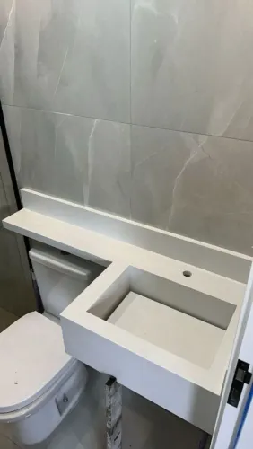 Lavatórios para Banheiro e Lavabo em Porcelanato 