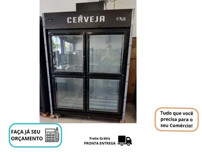 Cervejeira Mini Câmara Porta de Vidro Polar 220v