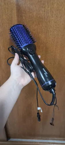 Escova térmica eletrica alisadora secadora modeladora Taiff