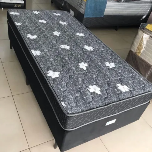 Cama Box solteiro com Colchão espuma - Novo