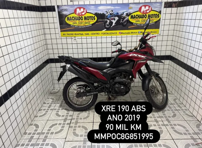 Xre 190 com ABS,ano 2019.
