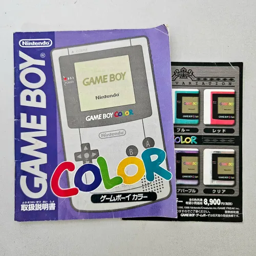 Manual do Game Boy Color japones Original