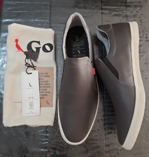 Tênis Reserva Slip On Lapa Marrom TAM 43.