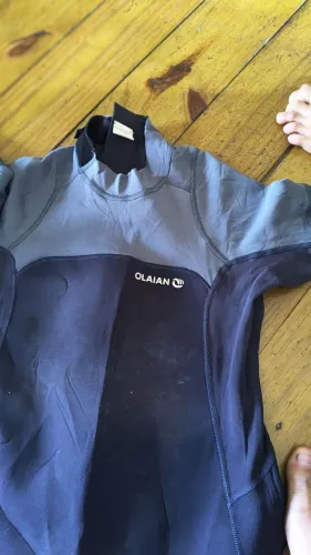 Shorts John de Surf e Bodyboard Neoprene 2.2mm Olaian Azul