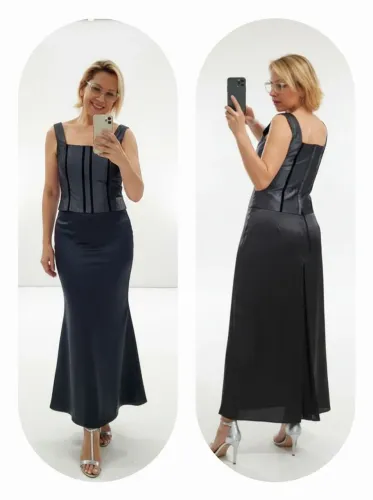 Conjunto  festa saia e corpete acetinado Bais tam 42