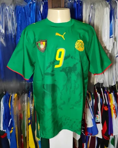 Camisa de Camarões Original Puma #9 Samuel Eto?o