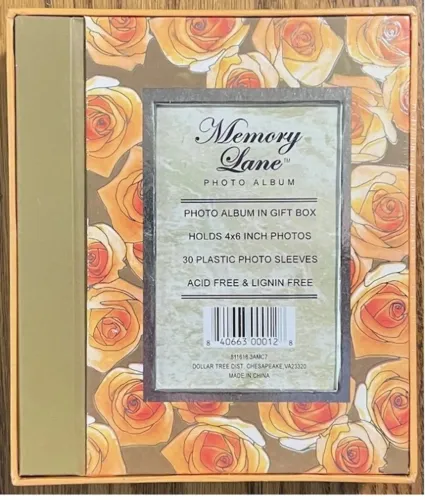 Álbum de fotos em caixa de presente da Memory Lane (Importado)