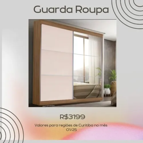 Promoção Guarda Roupa com Espelho - 27/01