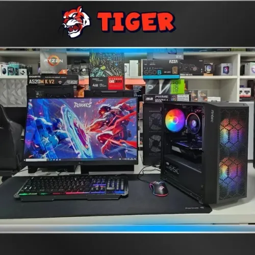 PC gamer Completo AMD Ryzen 5 4500 + RX 550 16gb de ram 1 ano de garantia em até 12x