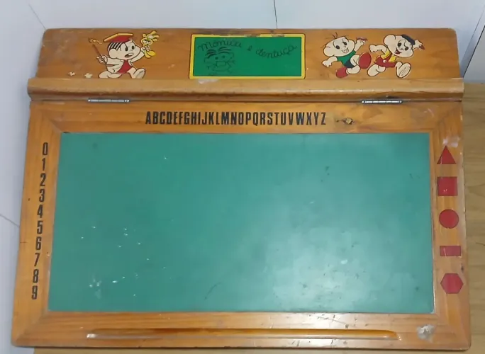 Mesa Lousa Infantil Turma da Mônica Década de 80 - No Estado 