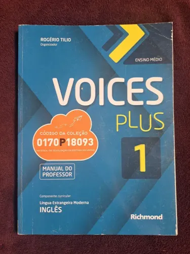Livro voices plus 1 inglês ensino médio.  Manual do professor com CD. Editora Richimond