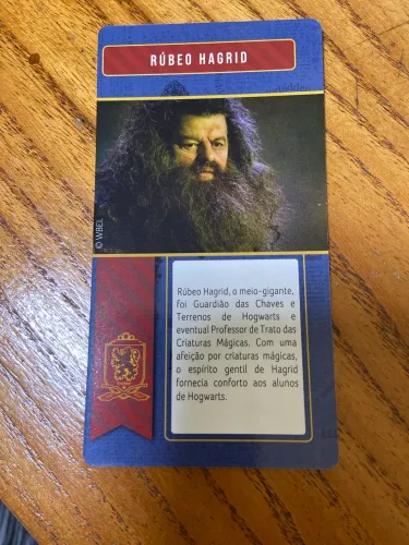 Card harry potter cacau show - Rúbeo Hagrid