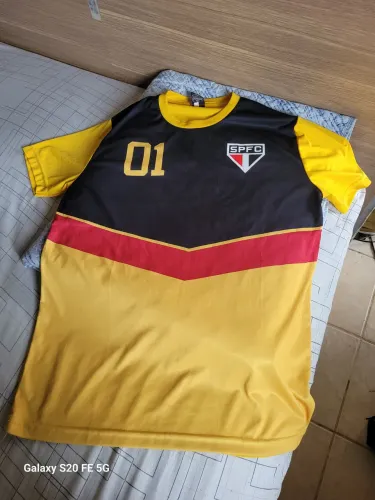Camisa Tricolor SPFC - Amarelo e Preto