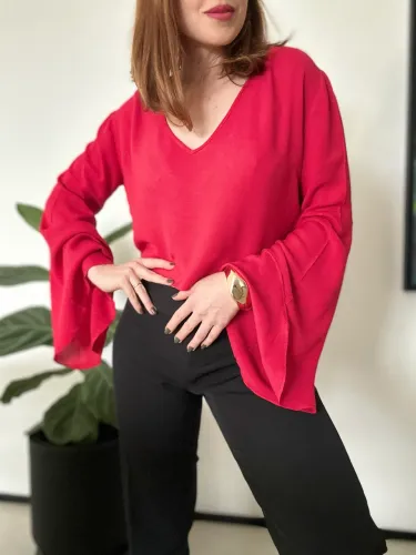 Blusa Cropped Rosa Cereja 38 Lafort Nova