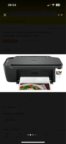 Vendo impressora nova na caixa! Impressora Multifuncional Hp Deskjet Advantage 2874 Wifi