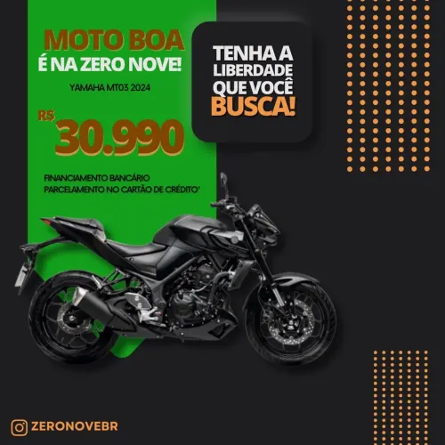 YAMAHA MT03 2024 (FINANCIO SEM ENTRADA)