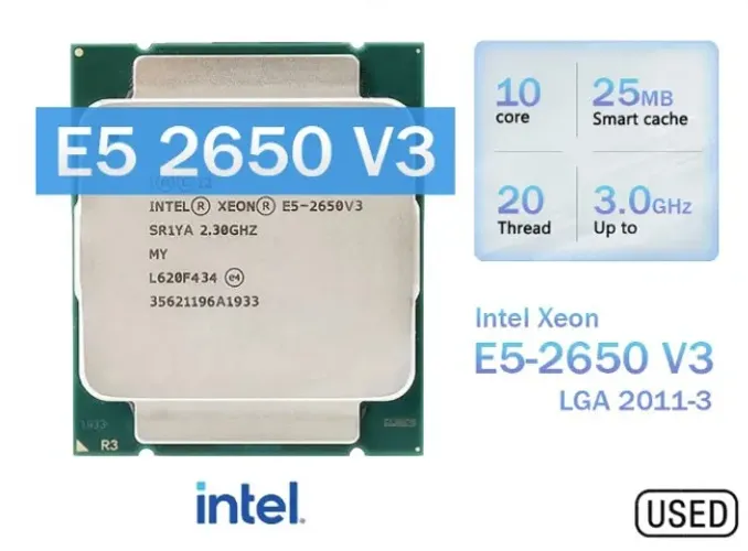 Processador Intel Xeon E5 2650 V3, LGA 2011-3 OEM, 12x 7,61