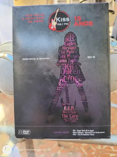 3 DVDs Kiss Sabbat e Dio - 15 Anos - Box 02