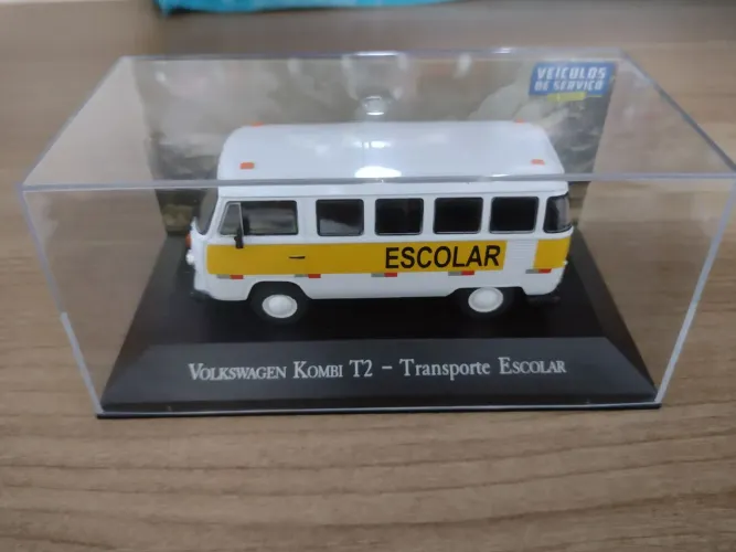 Miniatura Kombi Escolar - no Acrílico