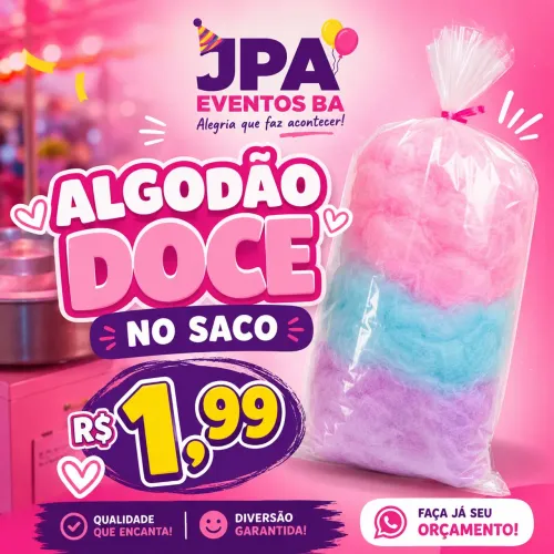 Promoção Algodão doce saco 