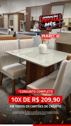 Mesa 100% MDF + 4 cadeiras