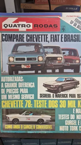 Revista Quatro Rodas Antiga 6 exemplares