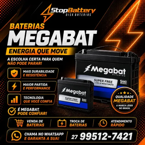 Bateria para carro de 60Ah nova na promoção