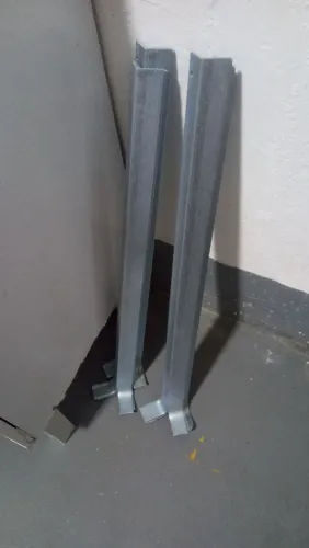 Cantoneiras com pinturas galvanizadas