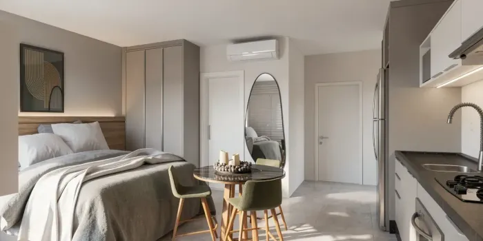 Studio para Locação - 38 m² - Garagem Coberta Cyano Smart Residence