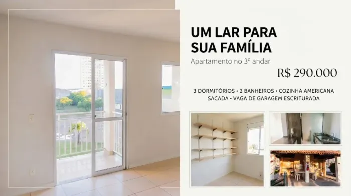 3 DORMITÓRIOS + SUÍTE NO HUMAITÁ + VAGA DE GARAGEM POR R$ 290 MIL