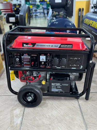 Gerador de Energia 9Kva a Gasolina C/ Partida Elétrica e Bateria - Toyama