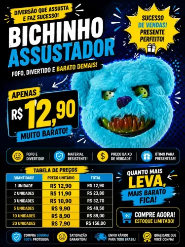 Máscara do urso azul ?