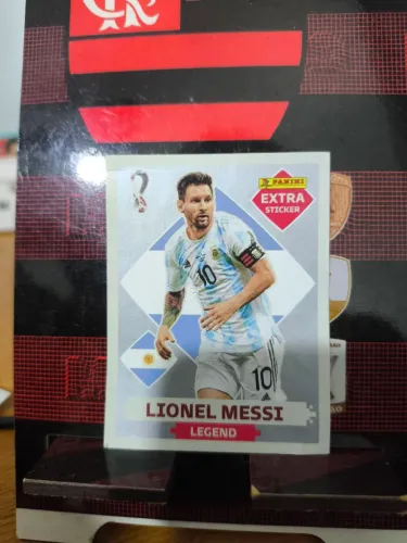 Figurinha Extra Legend Prata Lionel Messi - Copa 2022 Panini Original