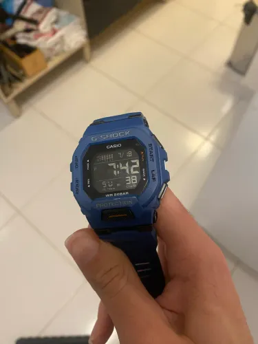 Relógio Casio G-shock G-squad Sports Azul Bluetooth Usado