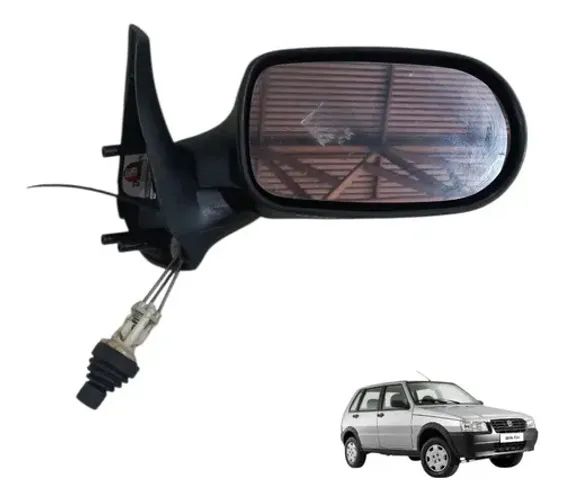 Retrovisor Manual Controle Direito Fiat Uno Mille Fire 1991