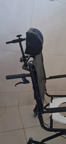 Cadeira de Banho com Suporte de Cabeça Para Pessoas Grandes