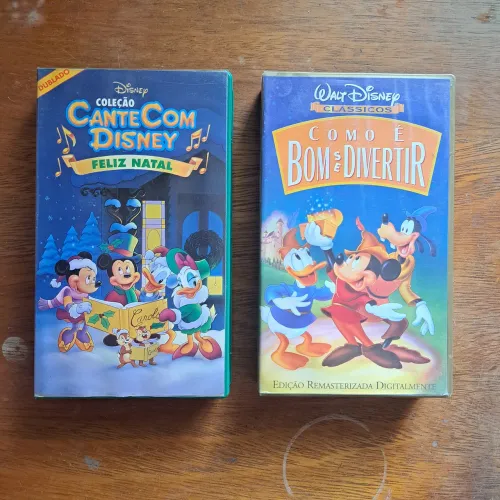 Fitas VHS Desenhos Clássicos da Disney Dublados