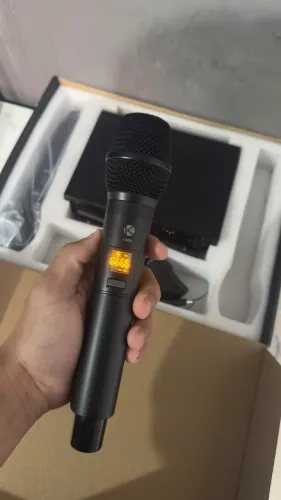 Kadosh K-402M Duplo UHF + Cabos Santo Angelo/P10 - Impecável