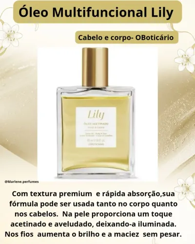 Óleo Multifuncional Lily O Boticário 50ml 