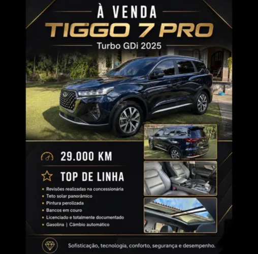 Chery Tiggo 7 Pro MAX Drive 1.6 Turbo 16V Aut. 2025