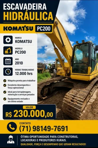 Escavadeira Hidráulica PC200