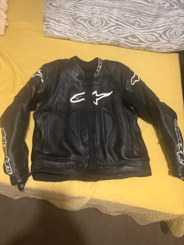 Jaqueta de couro de moto