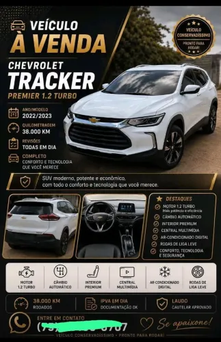 Chevrolet Tracker Premier 1.2 Turbo 12V Flex AUT 2023