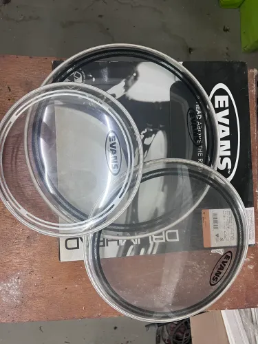 03 PELES DE BATERIA EVANS EC EC2 10,12 e 14