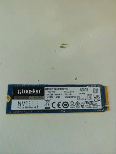 NVMe Kingston 500GB (Aceito Cartão)