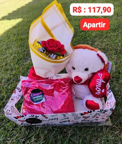 Cesta Dia dos namorados ( FAZEMOS ENTREGAS )