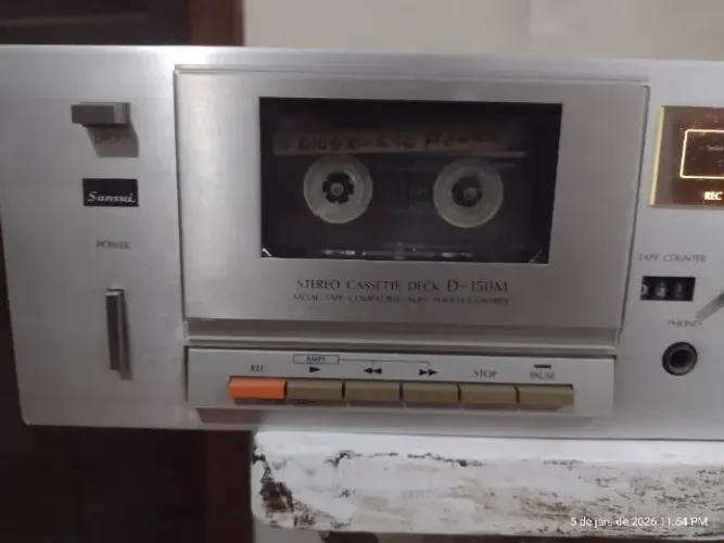 raro tape deck sansui  modelo D - 150M  funcionado perfeitamente