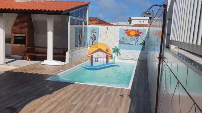 Casa 3 dorms, ar, piscina, 500m, Ingleses Sul, Fpolis, Cod: 265